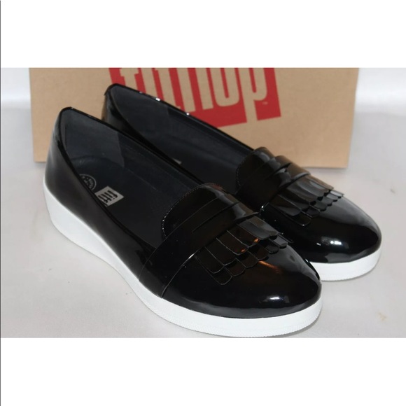 Fitflop Shoes - New! Fitflop patent leather kiltie comfort loafers